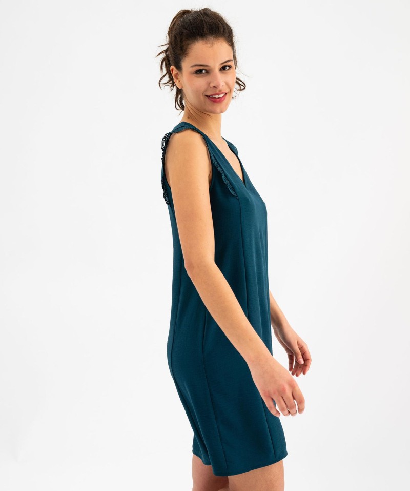 Robe De Soirée Noire BCBGMAXAZRIA Dentelle Sans Manches - Taille S - Très Bon état Occasion