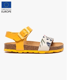 GEMO Sandales à brides avec semelle en liège beige standard