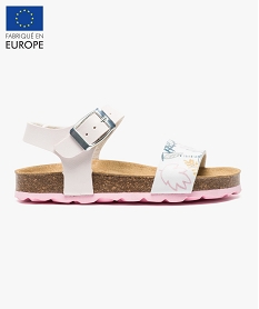 GEMO Sandales à brides avec semelle en liège coloris assortis