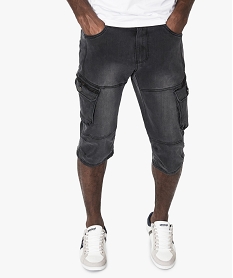 GEMO Bermuda cargo en denim noir standard