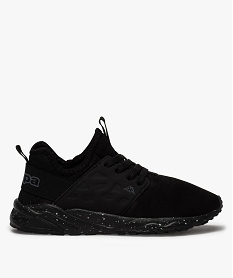 GEMO Baskets garçon en toile avec semelle fantaisie - Kappa Noir