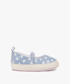 GEMO Chaussons de naissance bébé fille toile - LuluCastagnette Bleu