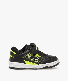 GEMO Baskets garçon bicolores à scratch - Airness vert standard