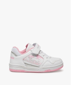 GEMO Baskets fille multicolores à scratch - Airness blanc standard