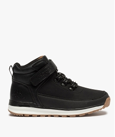 GEMO Baskets garçon semi-montantes fermeture scratch - Kappa noir standard