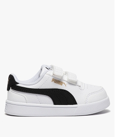 GEMO Baskets bébé garçon bicolores à scratch - Puma Blanc