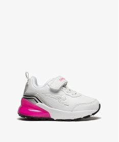 GEMO Baskets fille jogger à semelle translucide - Airness blanc standard