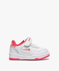 GEMO Tennis bébé bicolores à scratch - Airness Salto blanc chine