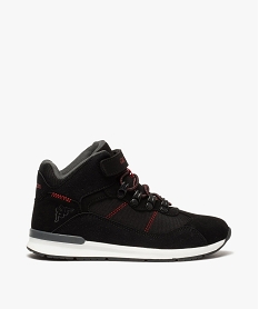 GEMO Baskets garçon mid-cut à scratch – Kappa Kensington noir vif