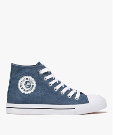 GEMO Baskets femme montantes en denim – Camps United bleu chine