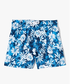 GEMO Short de bain garçon avec imprimé tropical kaki fonce