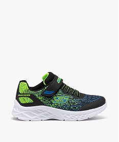 GEMO Baskets garçons running à reliefs colorés - Skechers bleu chine